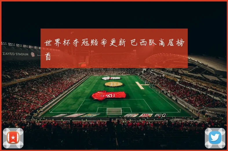 世界杯夺冠赔率更新 巴西队高居榜首